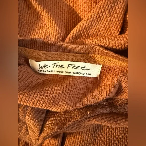 NWT Free People Mikah Layering Cuff Autumn Combo Top Long Sleeve Shirt - Picture 10 of 10